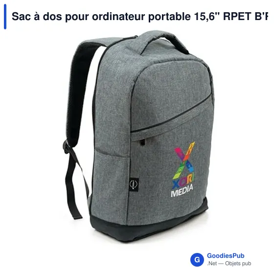 Sac à dos personnalisable pour ordinateur portable 15,6" avec logo - B'RIGHT | Henry - Image 11