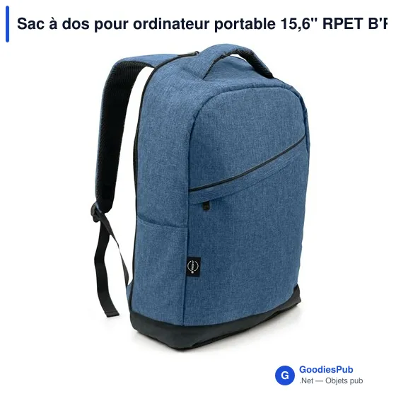 Sac à dos personnalisable pour ordinateur portable 15,6" avec logo - B'RIGHT | Henry - Image 12