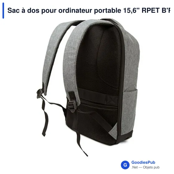 Sac à dos personnalisable pour ordinateur portable 15,6" avec logo - B'RIGHT | Henry - Image 6