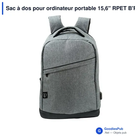 Sac à dos personnalisable pour ordinateur portable 15,6" avec logo - B'RIGHT | Henry - Image 7