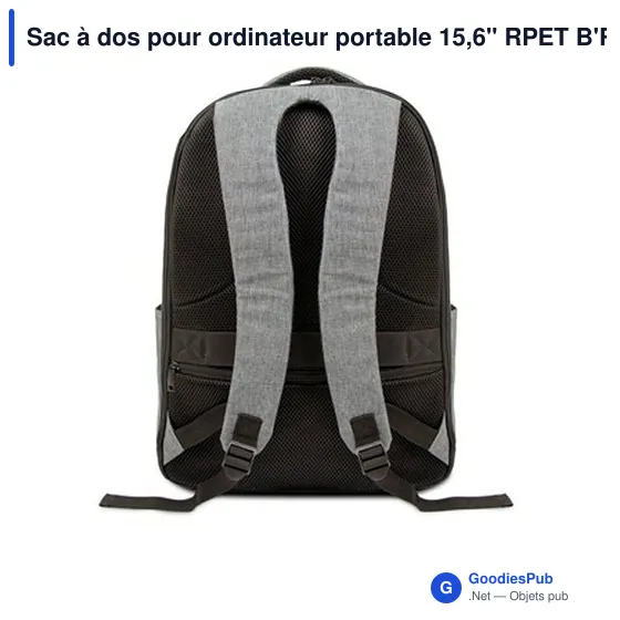 Sac à dos personnalisable pour ordinateur portable 15,6" avec logo - B'RIGHT | Henry - Image 8