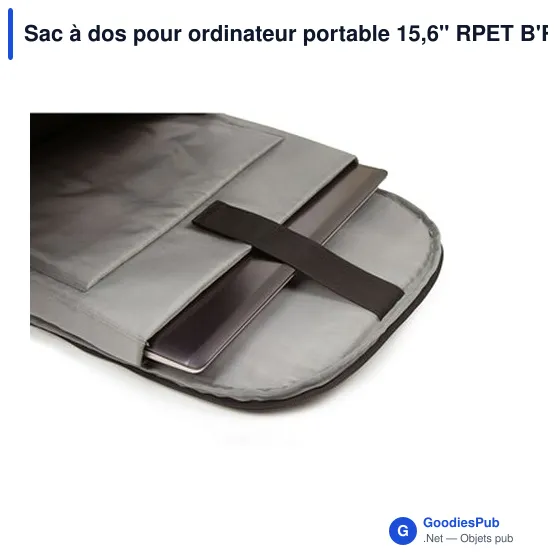 Sac à dos personnalisable pour ordinateur portable 15,6" avec logo - B'RIGHT | Henry - Image 9