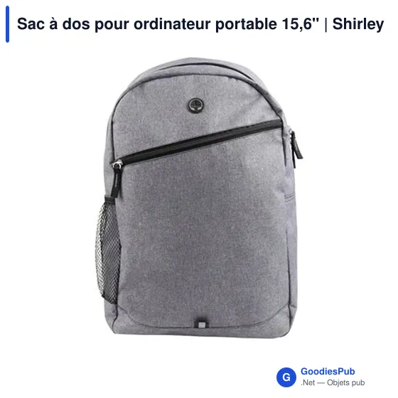 Sac à dos personnalisable pour ordinateur portable 15,6" avec logo - Shirley - Image 4