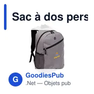 Sac à dos personnalisable pour ordinateur portable 15,6" avec logo - Shirley - Miniature 5