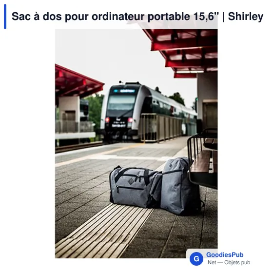 Sac à dos personnalisable pour ordinateur portable 15,6" avec logo - Shirley - Image 6
