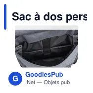 Sac à dos personnalisable pour ordinateur portable 15'' avec logo - Miniature 11