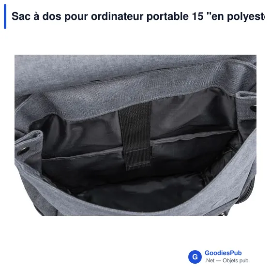 Sac à dos personnalisable pour ordinateur portable 15'' avec logo - Image 11