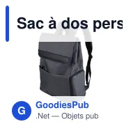 Sac à dos personnalisable pour ordinateur portable 15'' avec logo - Miniature 3