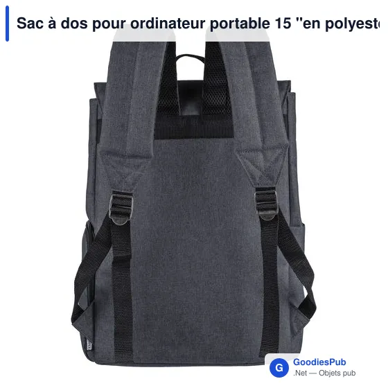 Sac à dos personnalisable pour ordinateur portable 15'' avec logo - Image 4