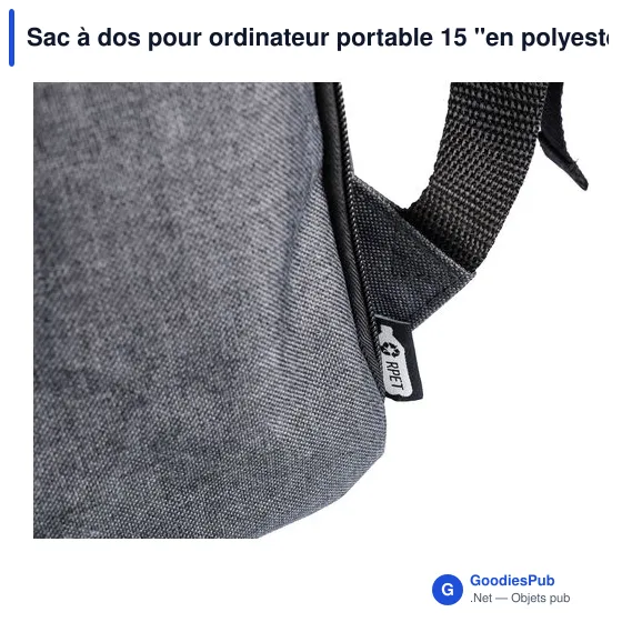 Sac à dos personnalisable pour ordinateur portable 15'' avec logo - Image 5