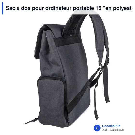 Sac à dos personnalisable pour ordinateur portable 15'' avec logo - Image 6