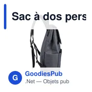 Sac à dos personnalisable pour ordinateur portable 15'' avec logo - Miniature 7