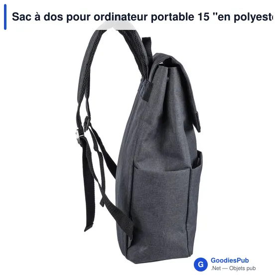 Sac à dos personnalisable pour ordinateur portable 15'' avec logo - Image 7