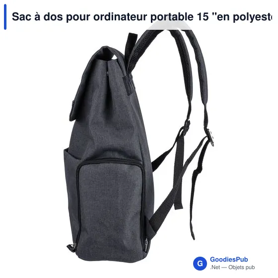 Sac à dos personnalisable pour ordinateur portable 15'' avec logo - Image 8