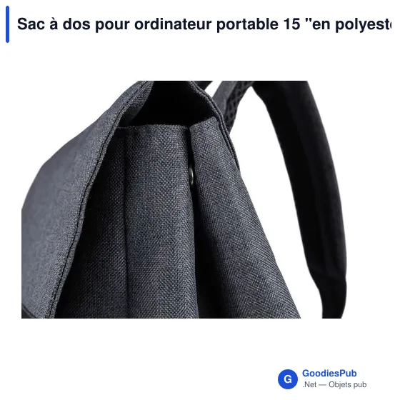 Sac à dos personnalisable pour ordinateur portable 15'' avec logo - Image 10