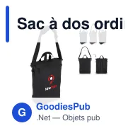 Sac à dos ordinateur personnalisable en PU avec logo - Kyiv - Miniature 1