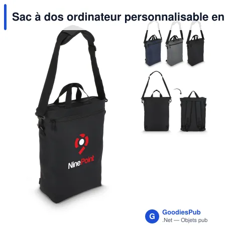 Sac à dos ordinateur personnalisable en PU avec logo - Kyiv