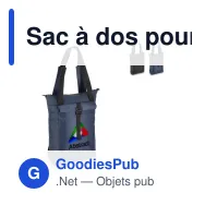 Sac à dos pour ordinateur portable personnalisable avec logo - Navi - Miniature 1