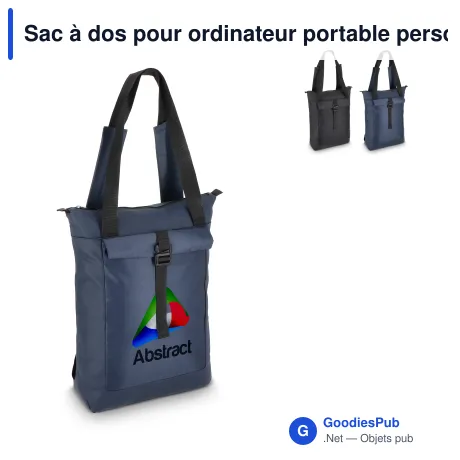 Sac à dos pour ordinateur portable personnalisable avec logo - Navi