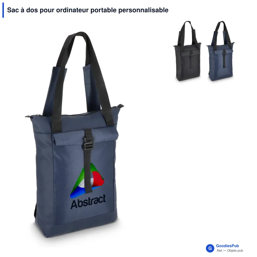 Sac à dos pour ordinateur portable personnalisable avec logo - Navi - Image 1