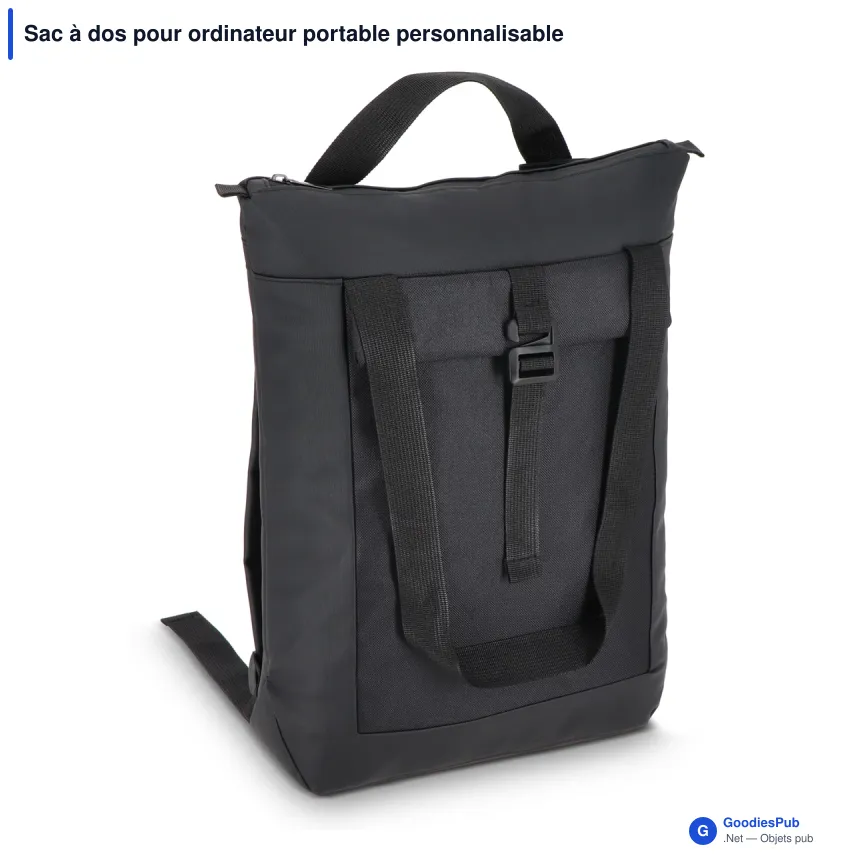 Sac à dos pour ordinateur portable personnalisable avec logo - Navi - Image 2