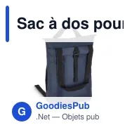 Sac à dos pour ordinateur portable personnalisable avec logo - Navi - Miniature 3