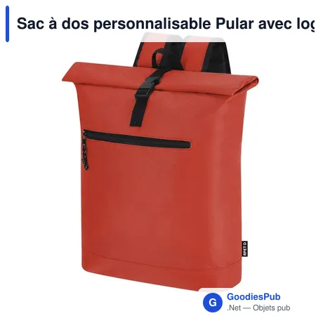 Sac à dos personnalisable Pular avec logo - polyester recyclé