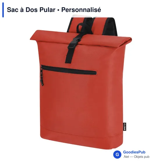 Sac à dos personnalisable Pular avec logo - polyester recyclé - Image 1