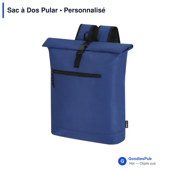 Sac à dos personnalisable Pular avec logo - polyester recyclé - Image 2