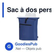 Sac à dos personnalisable Pular avec logo - polyester recyclé - Miniature 12