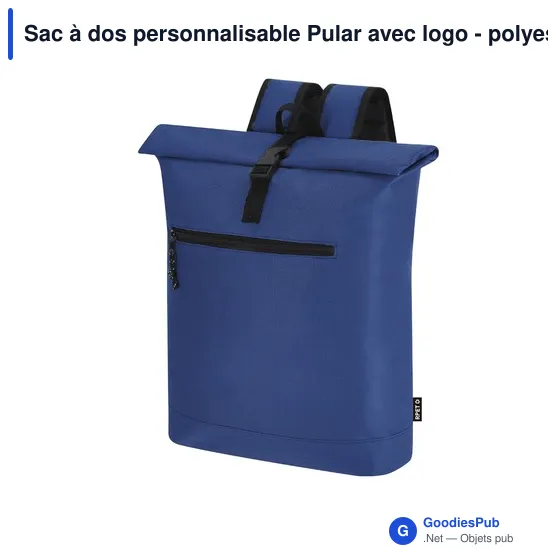 Sac à dos personnalisable Pular avec logo - polyester recyclé - Image 12