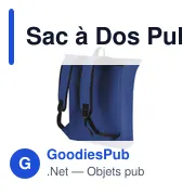 Sac à dos personnalisable Pular avec logo - polyester recyclé - Miniature 4