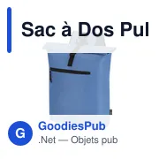 Sac à dos personnalisable Pular avec logo - polyester recyclé - Miniature 6
