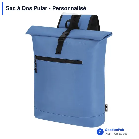 Sac à dos personnalisable Pular avec logo - polyester recyclé - Image 6