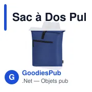 Sac à dos personnalisable Pular avec logo - polyester recyclé - Miniature 7