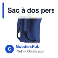 Sac à dos personnalisable Pular avec logo - polyester recyclé - Miniature 9