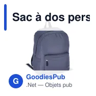 Sac à dos personnalisable en R-PET 600D 20 L avec logo - Neuf coloris - Miniature 2