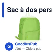 Sac à dos personnalisable en R-PET 600D 20 L avec logo - Neuf coloris - Miniature 5