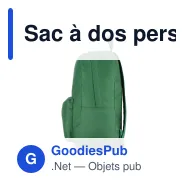 Sac à dos personnalisable en R-PET 600D 20 L avec logo - Neuf coloris - Miniature 7