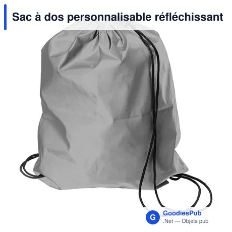 Sac à dos personnalisable réfléchissant Melila avec logo