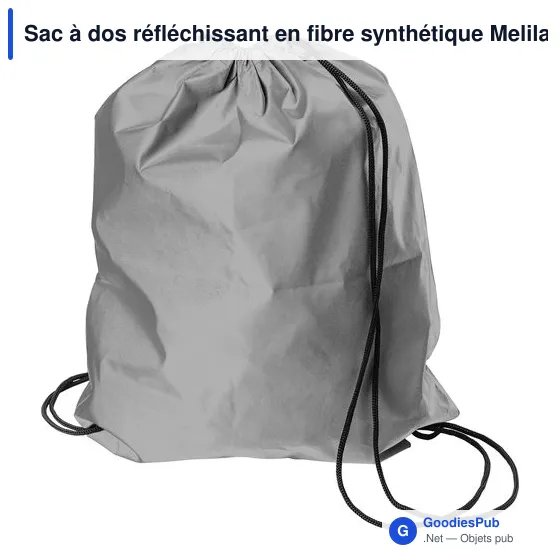 Sac à dos personnalisable réfléchissant Melila avec logo - Image 1