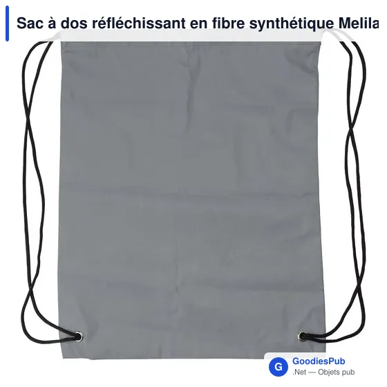 Sac à dos personnalisable réfléchissant Melila avec logo - Image 2