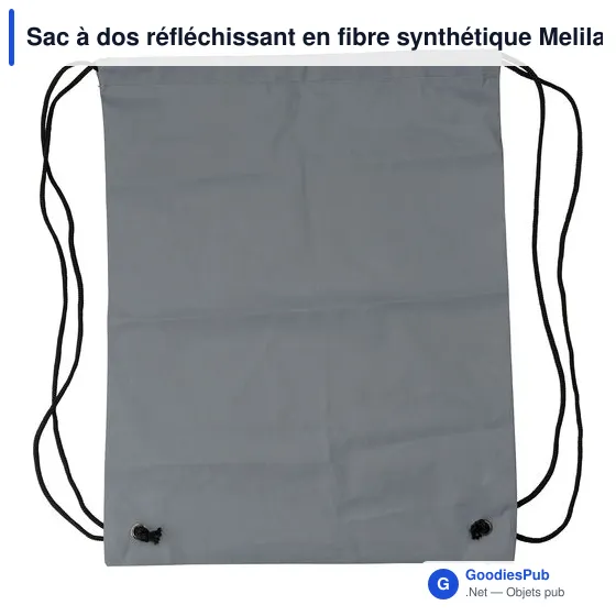 Sac à dos personnalisable réfléchissant Melila avec logo - Image 3