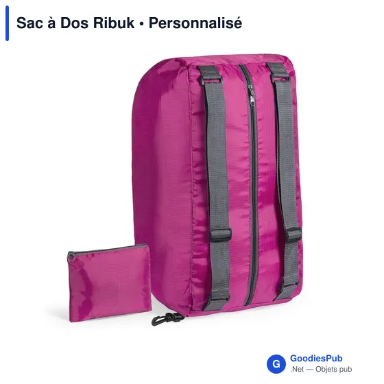 Sac à dos personnalisable Ribuk avec logo pour entreprises - Image 1