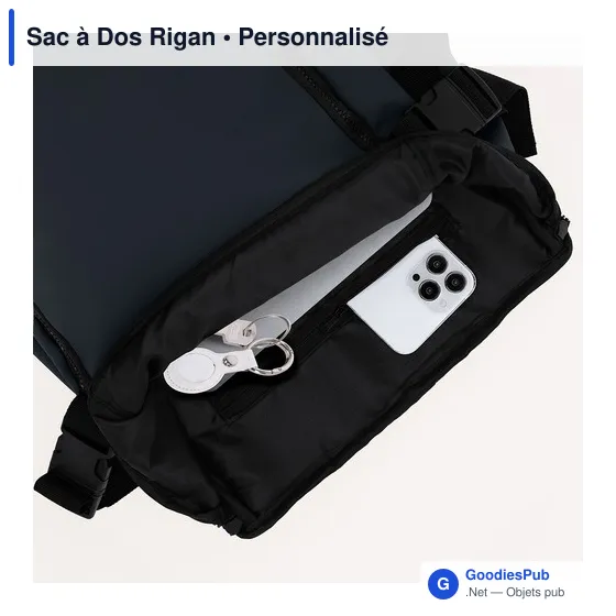 Sac à Dos Personnalisable Rigan avec Logo - Design Urbain - Image 7