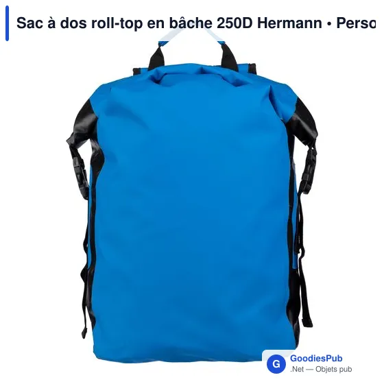 Sac à dos roll-top personnalisable Hermann avec logo - Image 1