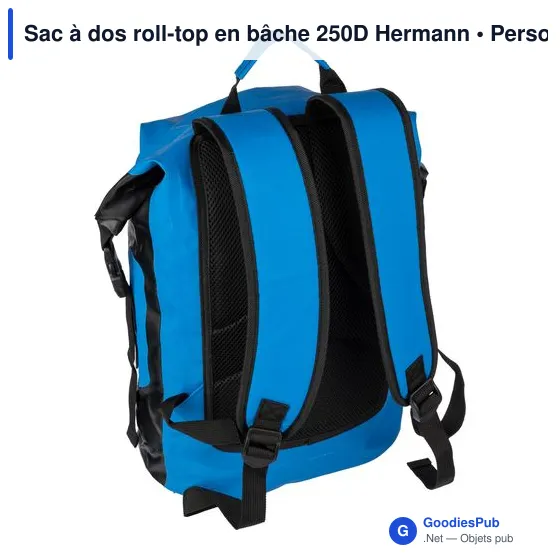 Sac à dos roll-top personnalisable Hermann avec logo - Image 11