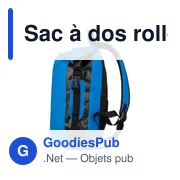Sac à dos roll-top personnalisable Hermann avec logo - Miniature 4