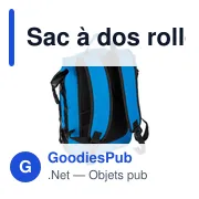 Sac à dos roll-top personnalisable Hermann avec logo - Miniature 5