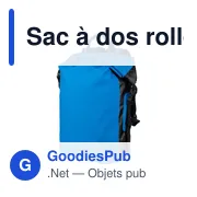 Sac à dos roll-top personnalisable Hermann avec logo - Miniature 8